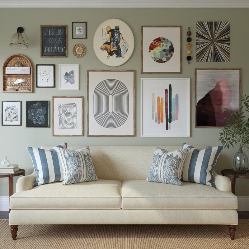 INSPIRATION GALLERY: WALL ART LAYOUTS, DISPLAYS AND DECORATING IDEAS